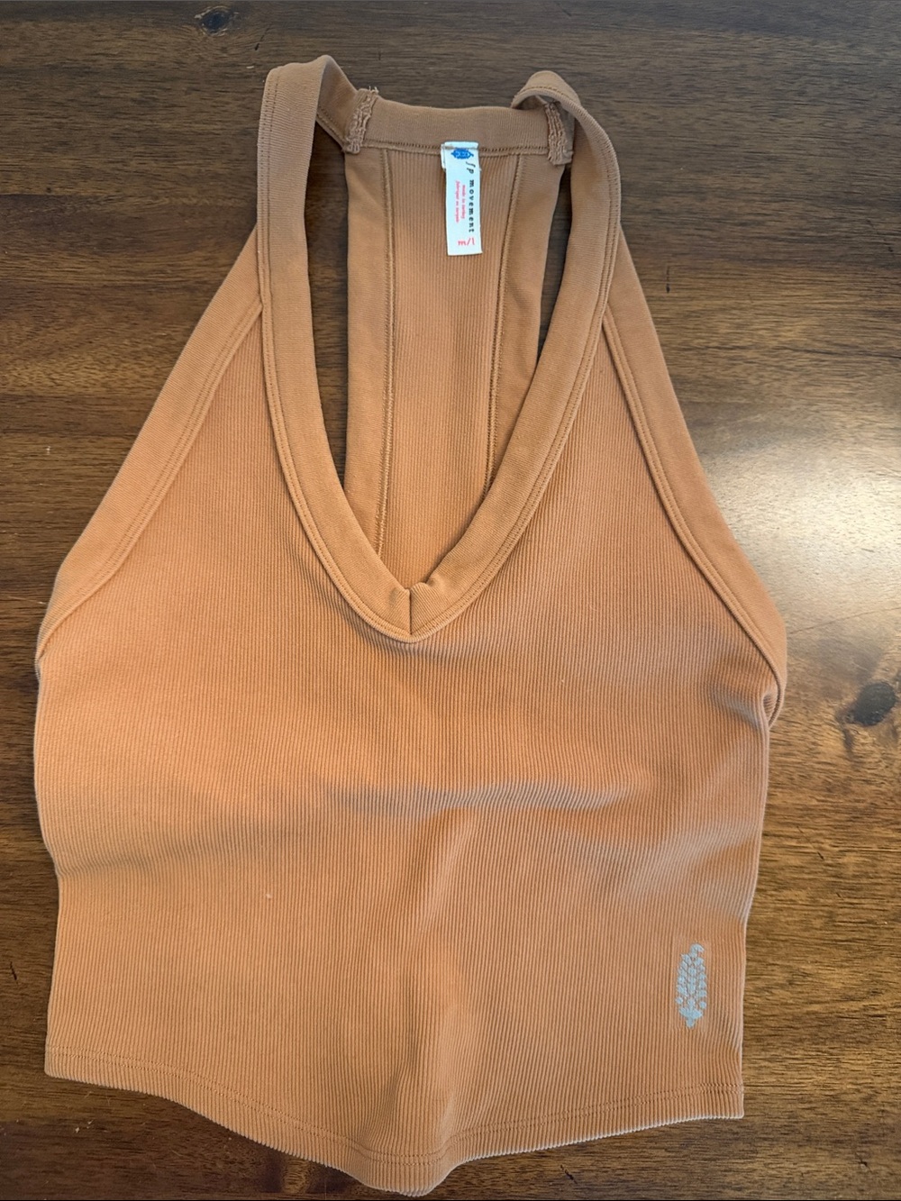 FP Movement Ribbed Racerback Tank Top - Brown